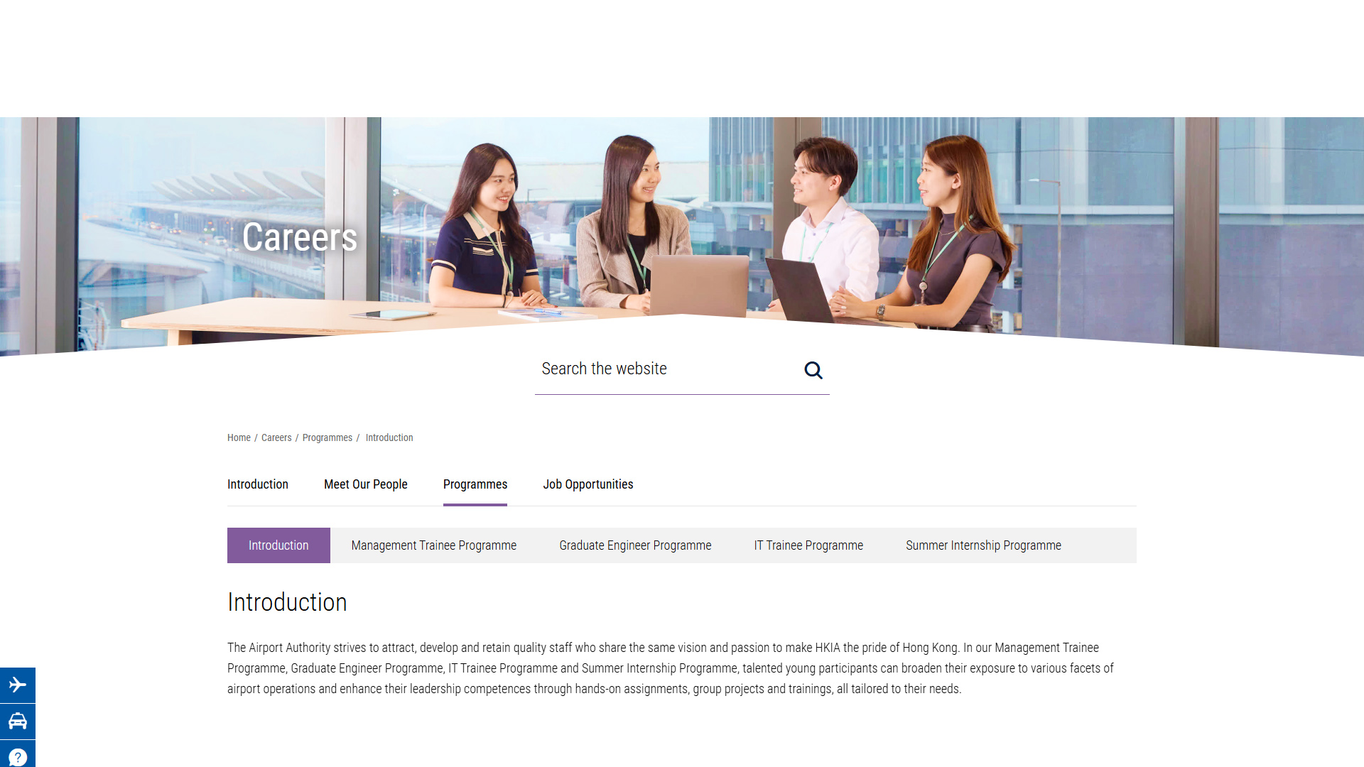 Airport Authority – Career Programmes